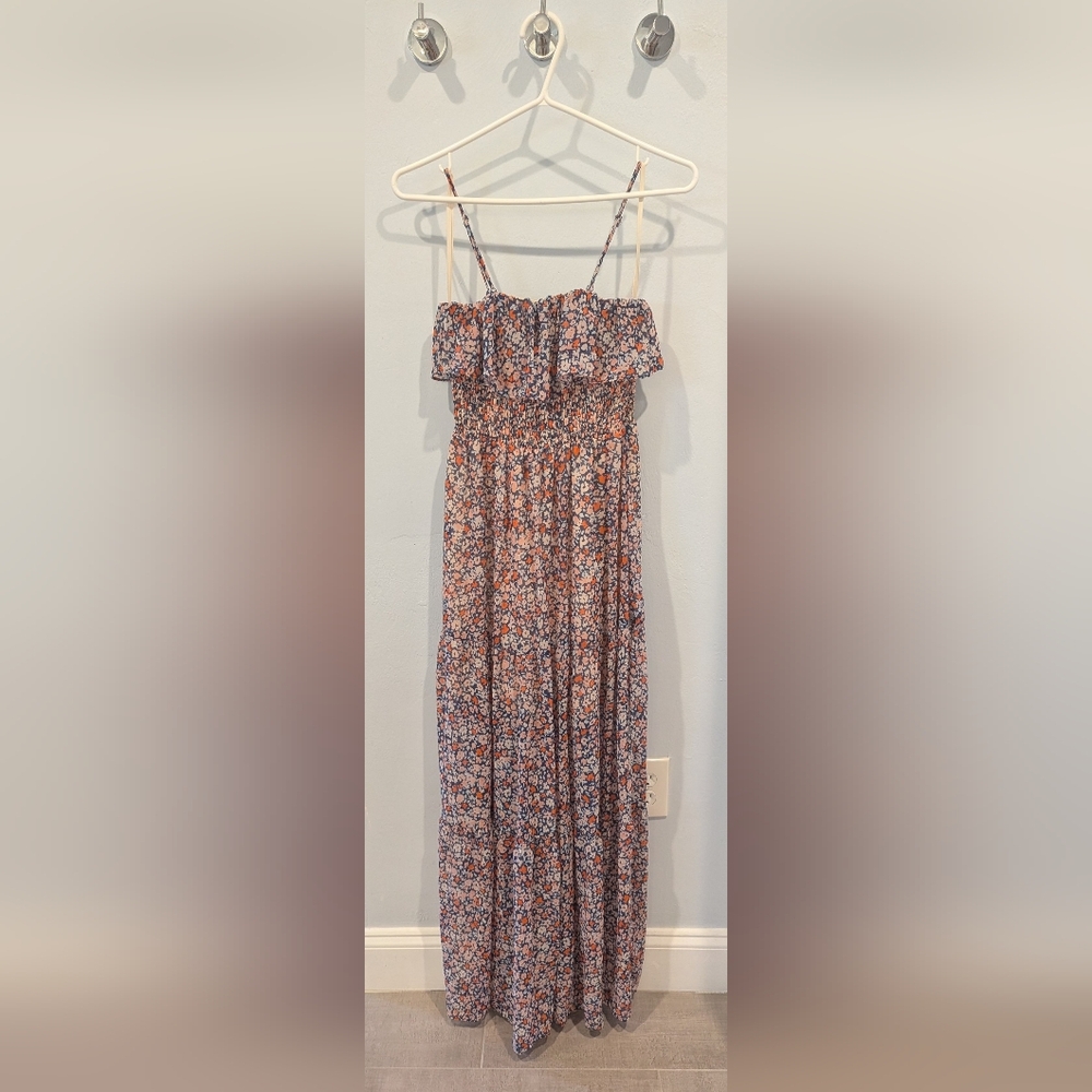 Bcbgeneration Multi Colored Ruffled Tiered Maxi D… - image 1